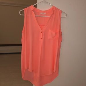 Neon coral tank